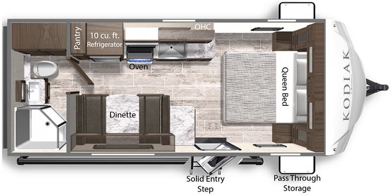 2022 Dutchmen RV Kodiak 201QB floorplan