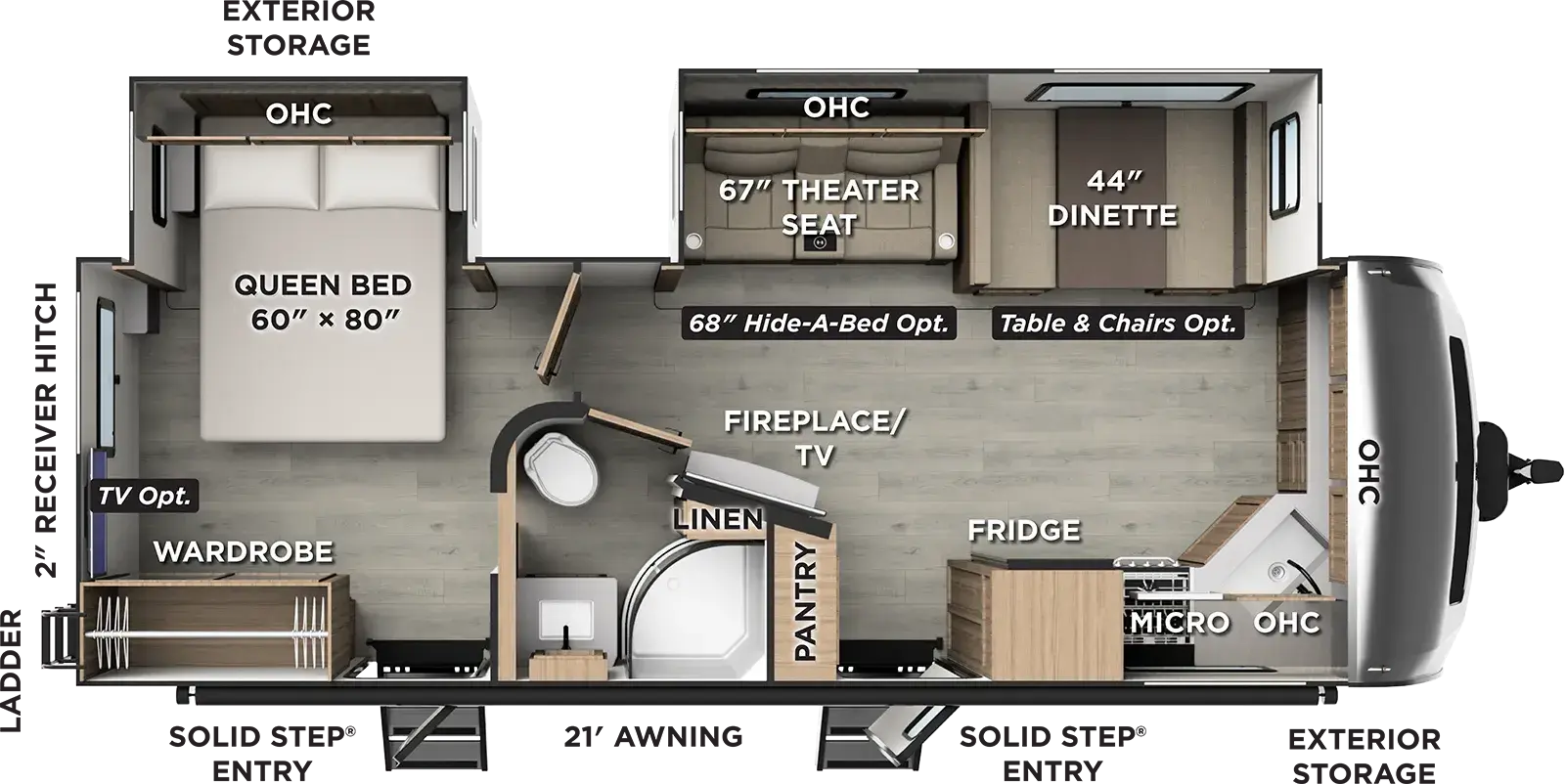2027 Forest River Flagstaff Super Lite 26FKBS floorplan