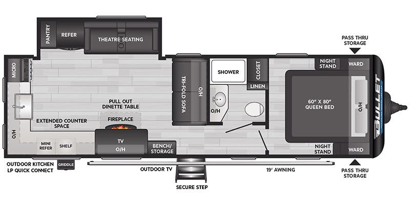 2025 KEYSTONE 270RKS - Floorplan 1