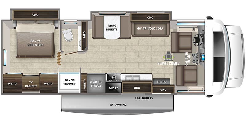 2023 Entegra Coach Esteem 29V - Floorplan 1