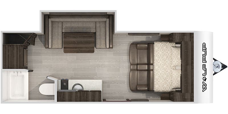 2020 Forest River Cherokee Wolf Pup 16PF floorplan