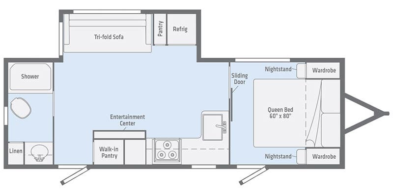 2022 Winnebago Voyage V2427RB - Floorplan 1
