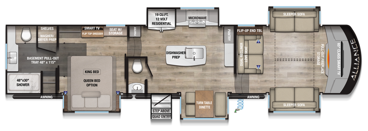 2022 ALLIANCE 385FL - Floorplan 1