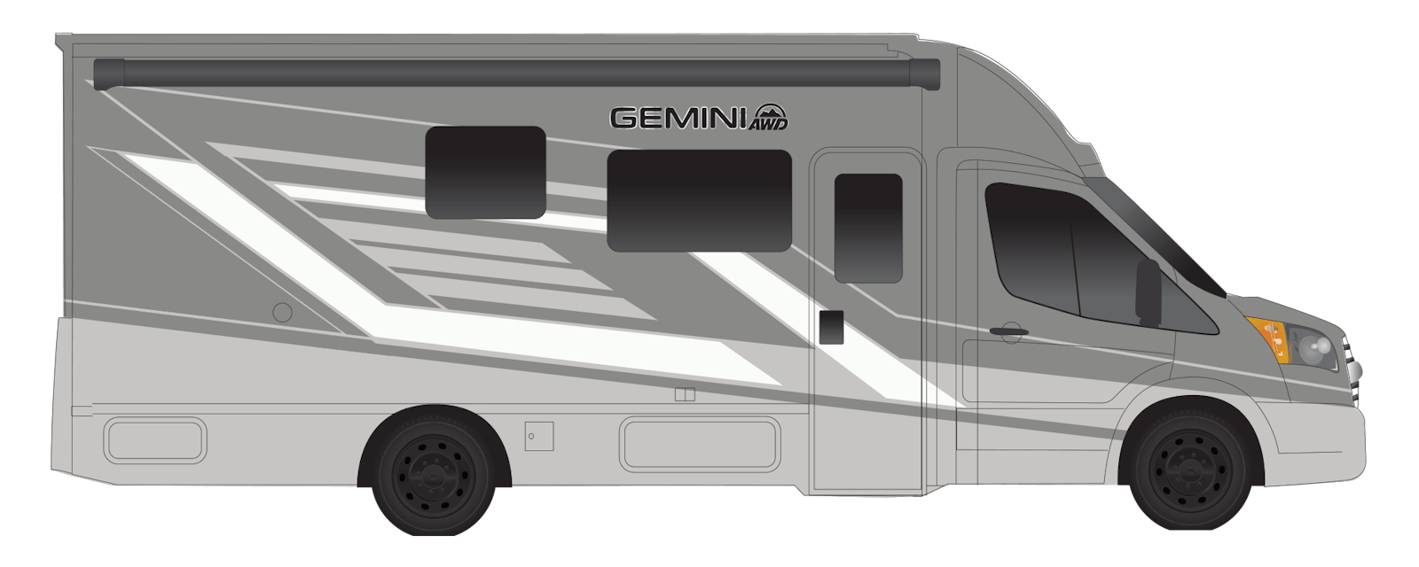 2027 Thor Motor Coach Gemini AWD 24JG - Stock Image 2