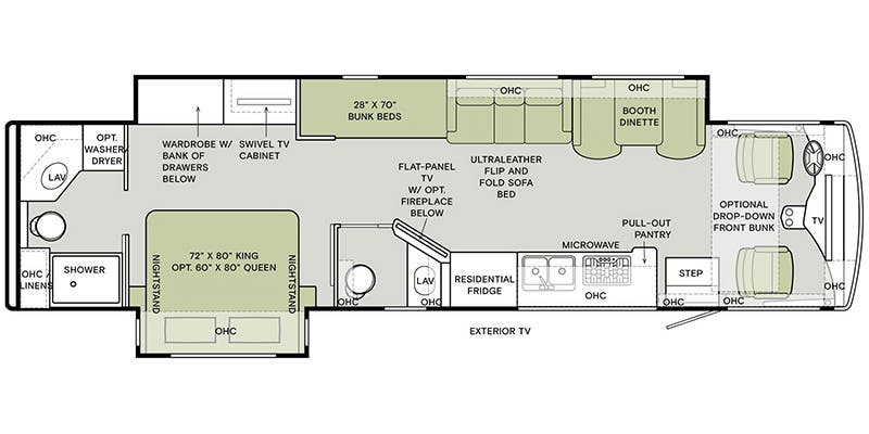 2023 TIFFIN ALLEGRO 36UA - Floorplan 1