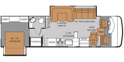 2013 THOR DAYBREAK 32HD - Floorplan 1