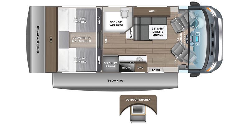 2025 Jayco Granite Ridge 22T floorplan