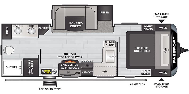 2023 KEYSTONE 2400RB - Floorplan 1