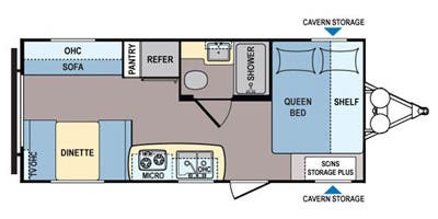 2016 DUTCHMEN 192RD - Floorplan 1
