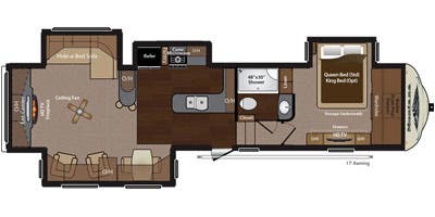 2015 KEYSTONE M3625 - Floorplan 1