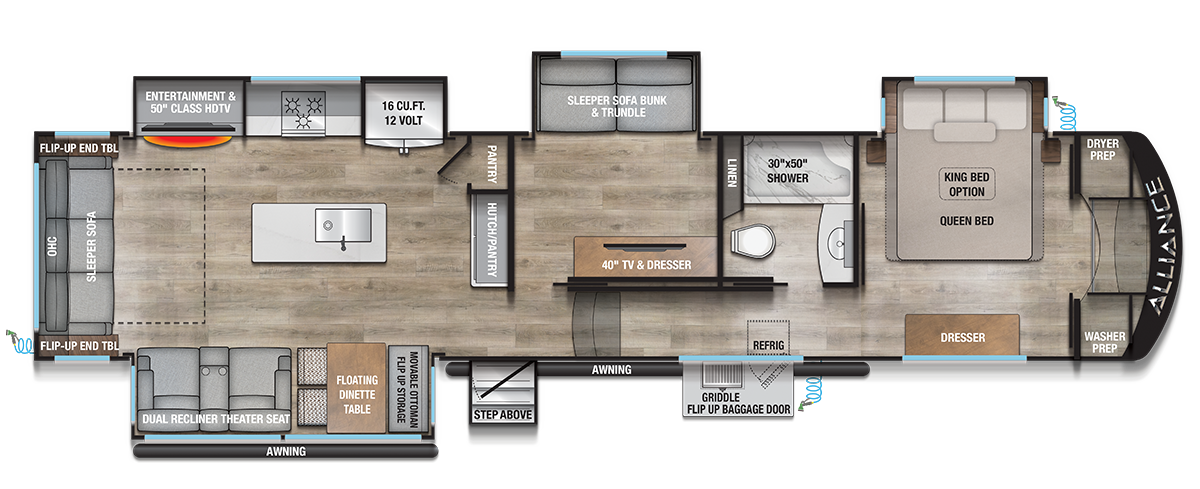 2025 ALLIANCE 39MBR - Floorplan 1