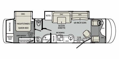 2012 Monaco RV Vesta 35PBD - Floorplan 1