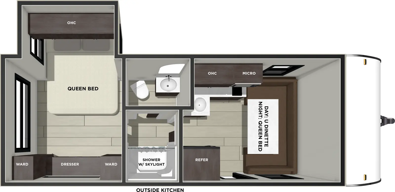 2026 Forest River Salem FSX 169RSK floorplan