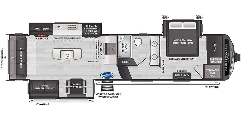 2025 Keystone Montana 3231CK - Floorplan 1