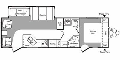 2006 Hornet 29rls floorplan
