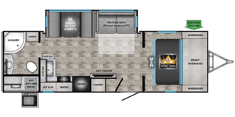 2026 CrossRoads Sunset Trail 253RB floorplan