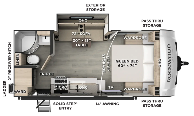 2027 FOREST RIVER 2109S - Floorplan 1