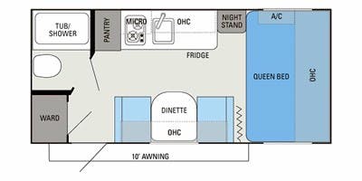 2012 Jayco Jay Flight Swift SLX 185RB - Floorplan 1
