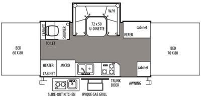 2014 Forest River Rockwood High Wall HW277 - Floorplan 1