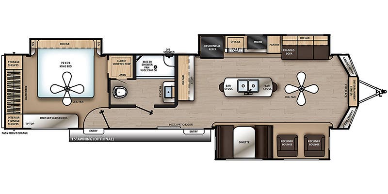 2023 COACHMEN 39MKTS - Floorplan 1