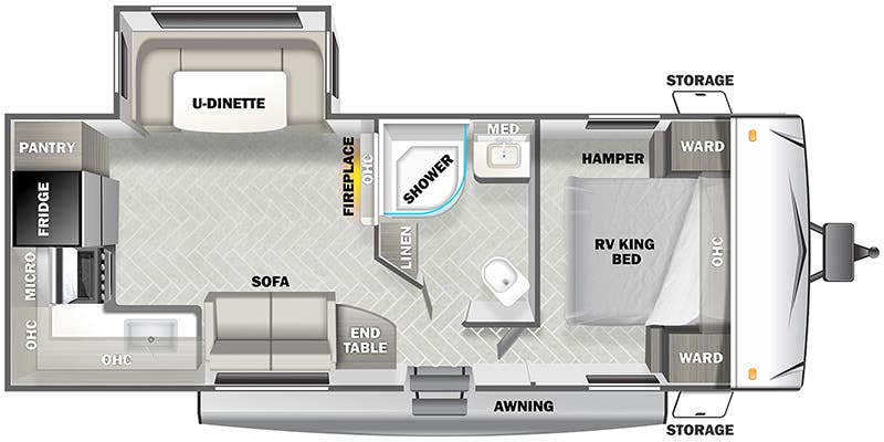 2023 Forest River EVO Southwest T2360 - Floorplan 1