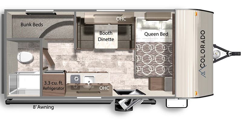 2025 DUTCHMEN COLORADO 17BHC - Floorplan 1