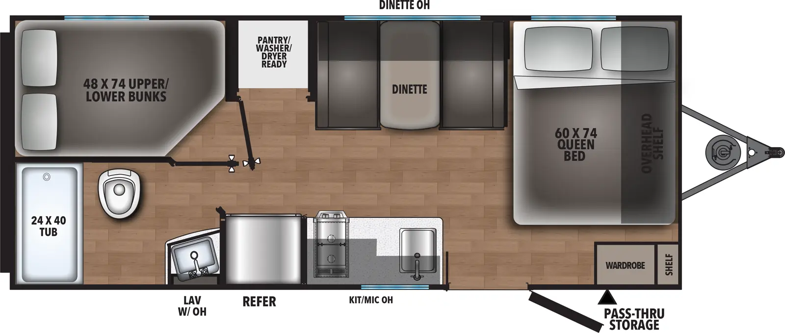 2026 COACHMEN 180DBL - Floorplan 1