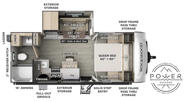 2027 FOREST RIVER 2213S - Floorplan 1