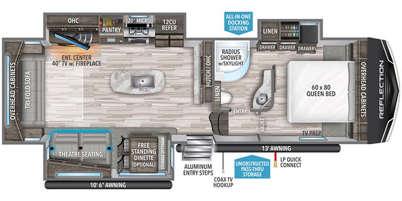 2023 GRAND DESIGN 303RLS - Floorplan 1