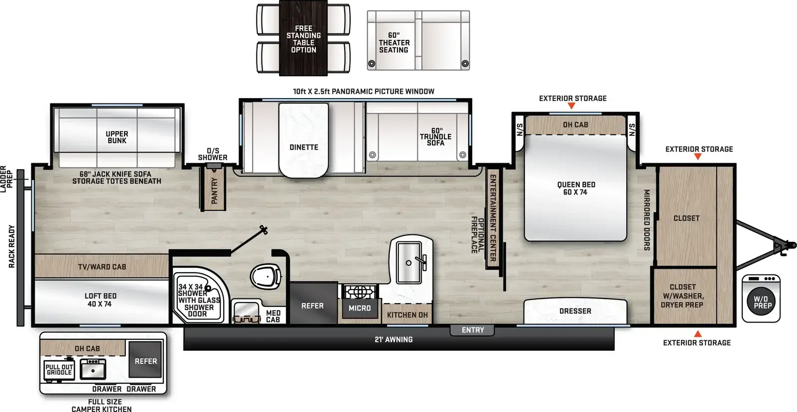 2027 COACHMEN CATALINA 343BHTSLE - Floorplan 1