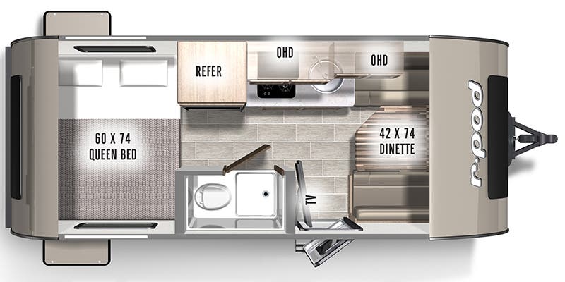 2021 FOREST RIVER RPOD 171 - Floorplan 1