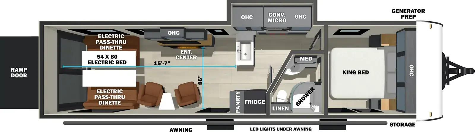 2027 Forest River Stealth 2900 - Floorplan 1