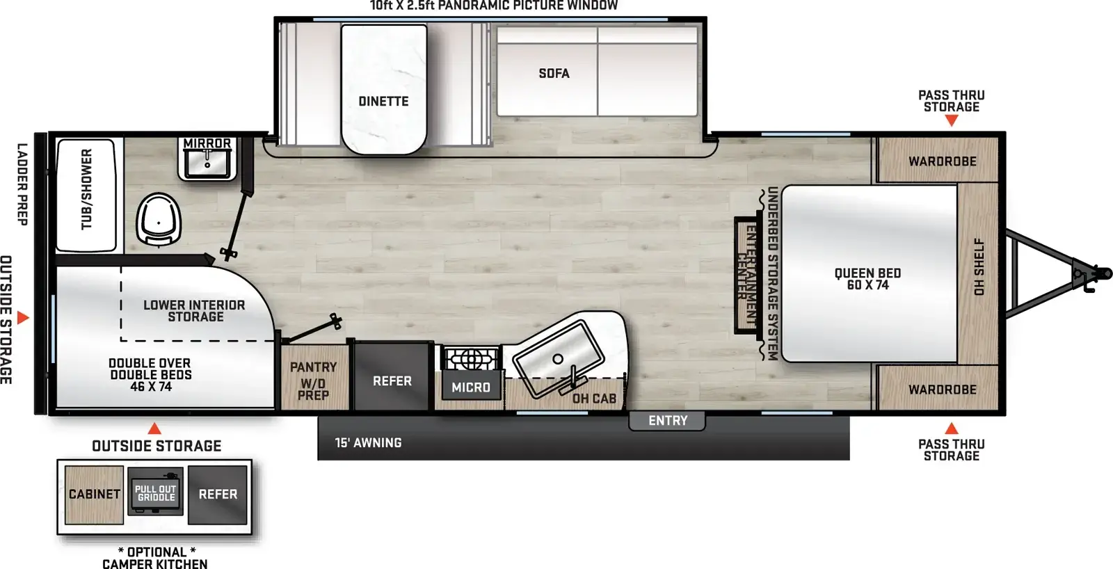 2027 COACHMEN 261BHS - Floorplan 1