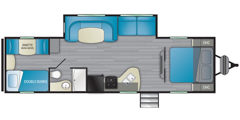 2022 FOREST RIVER PROWLER 300BH - Floorplan 1