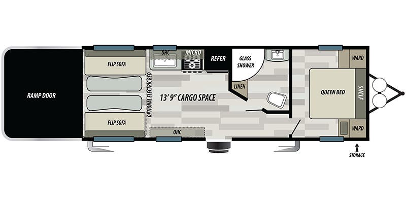 2019 Sandstorm 242SLC - Floorplan 1