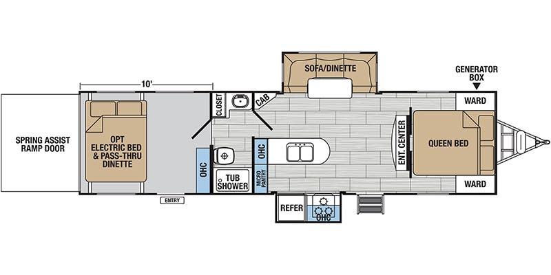 2018 FOREST RIVER XLR 30HDS floorplan