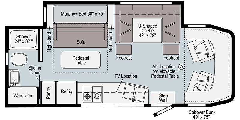2022 Winnebago View - floorplan 1