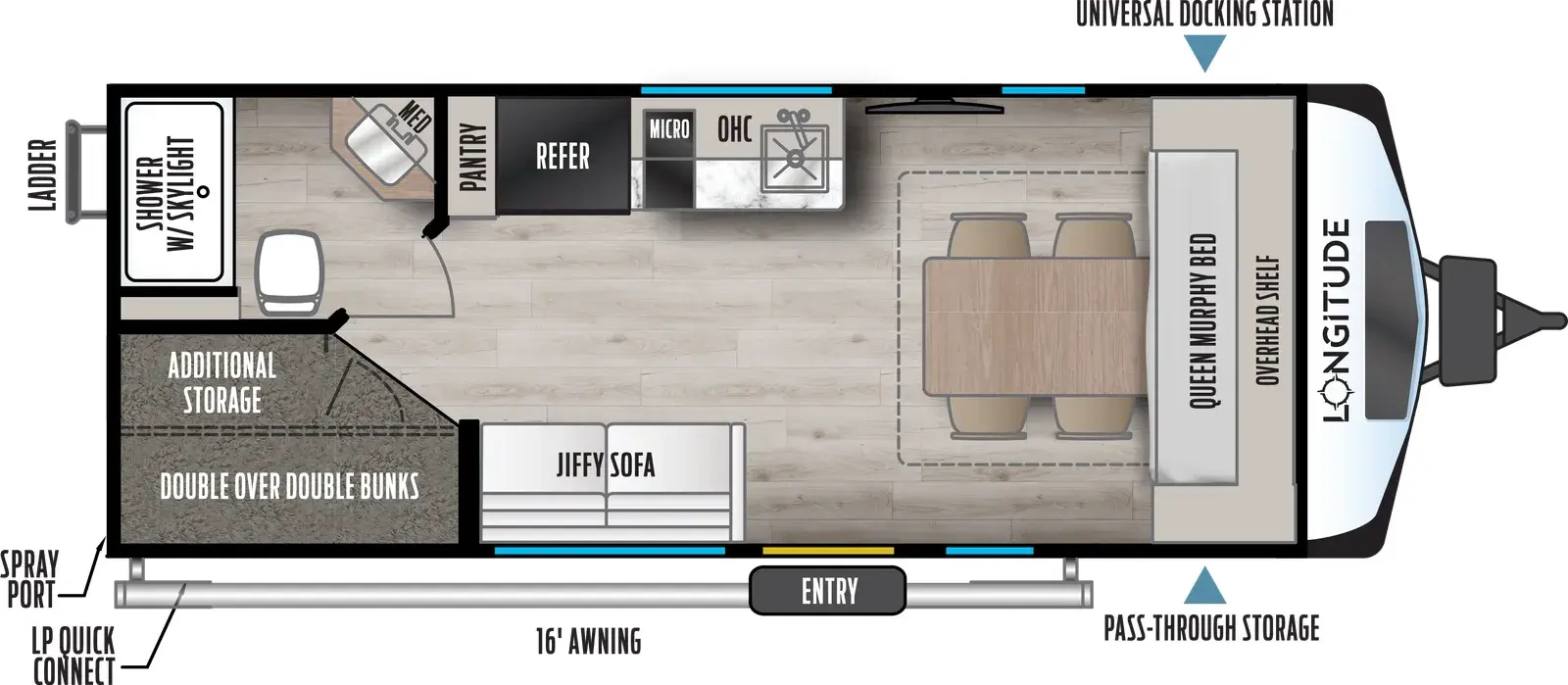 2027 EAST TO WEST 180MBHLE - Floorplan 1