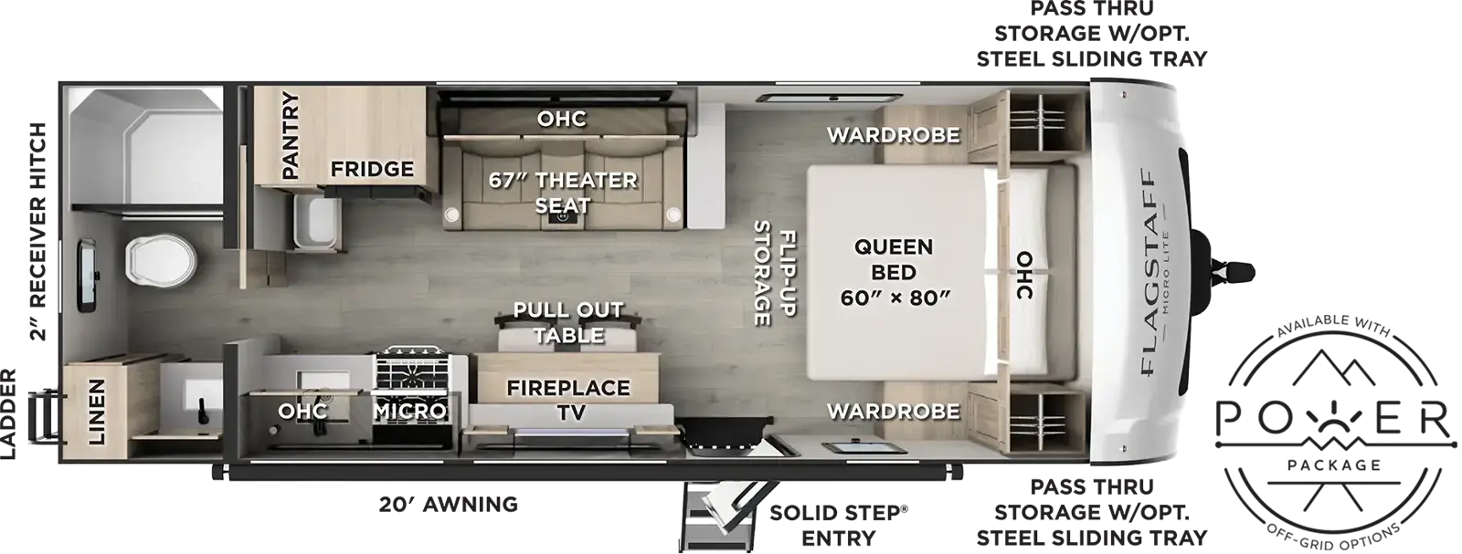 2027 FOREST RIVER 25FBT - Floorplan 1