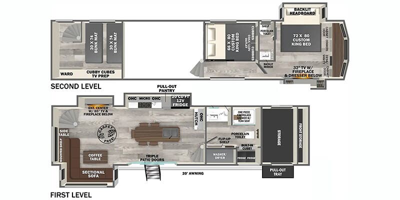 2025 FOREST RIVER ROOST43 - Floorplan 1