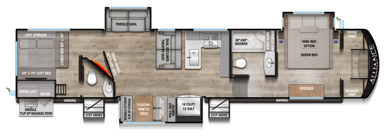 2025 ALLIANCE 38DBL - Floorplan 1