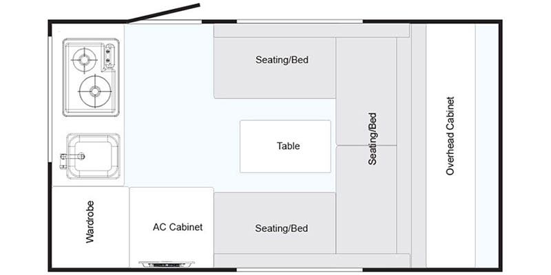 2013 NuCamp TAB 320 - Floorplan 1