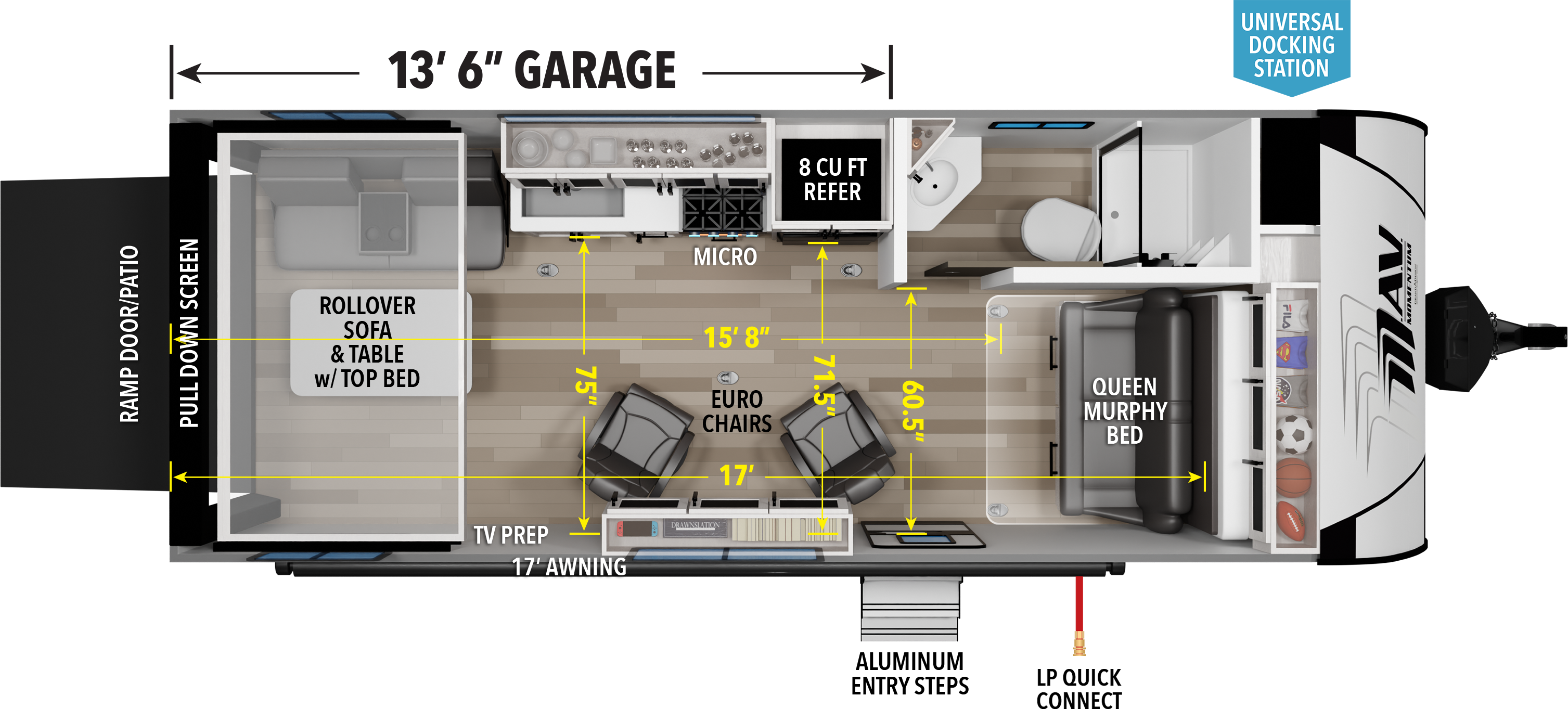 2027 Grand Design Momentum MAV 22MAV - Floorplan 1
