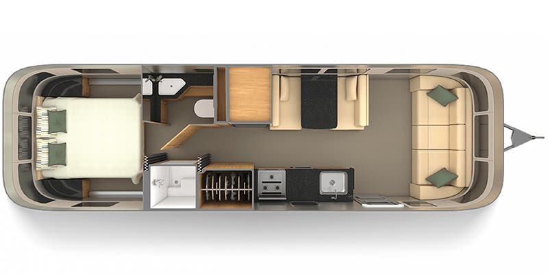 2021 AIRSTREAM CLASSIC 30RB - Floorplan 1