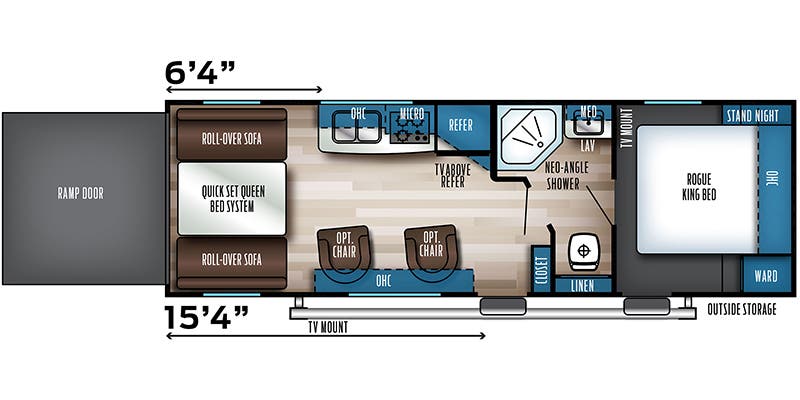 2021 FOREST RIVER VENGEANCE M25V - Floorplan 1