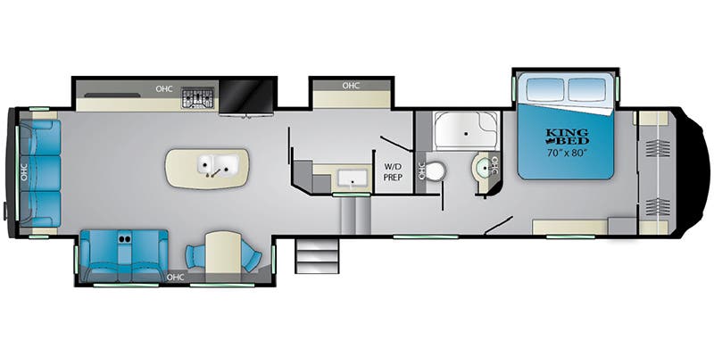 2019 HEARTLAND 3925MLP - Floorplan 1