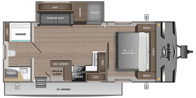 2023 JAYCO JAYFLIGHT 240RBSW - Floorplan 1
