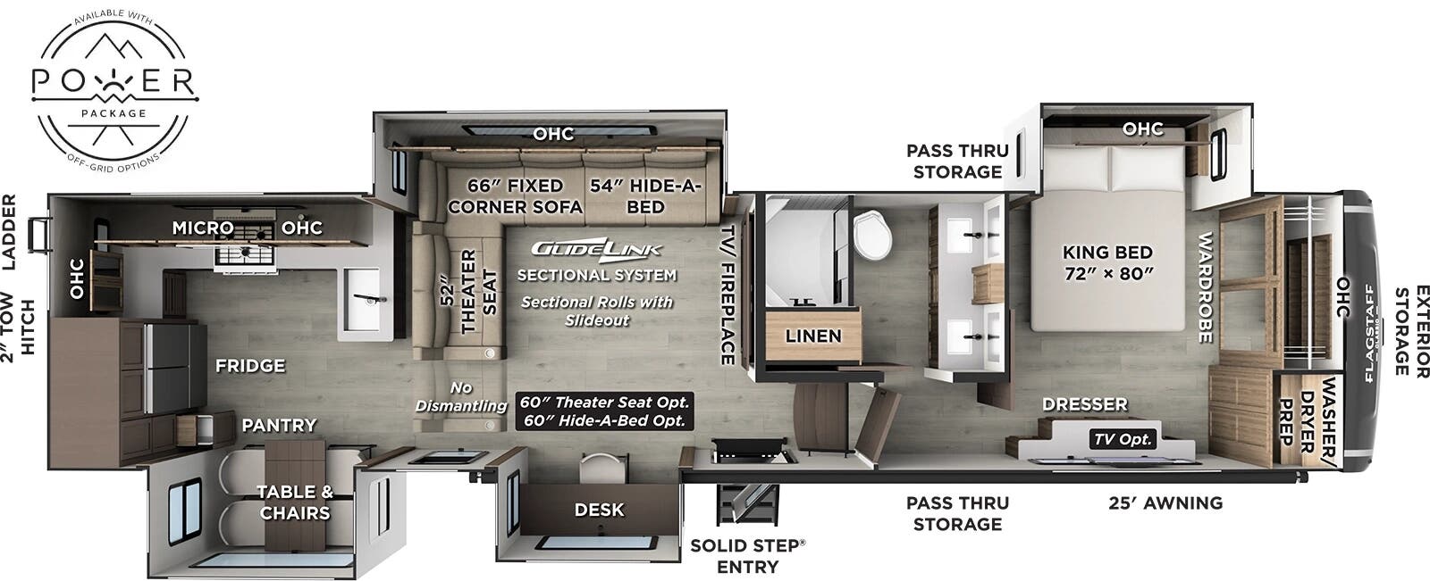 2026 Forest River Flagstaff Classic 404CRK floorplan