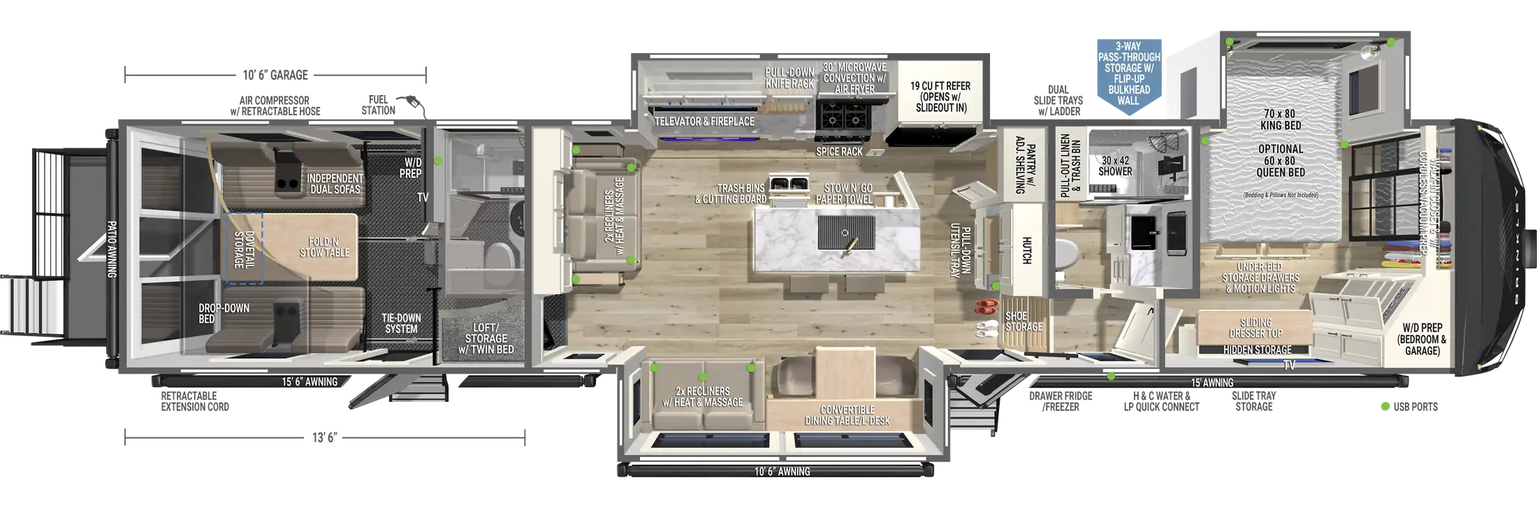 2026 Brinkley RV Model G 4170 - Floorplan 1