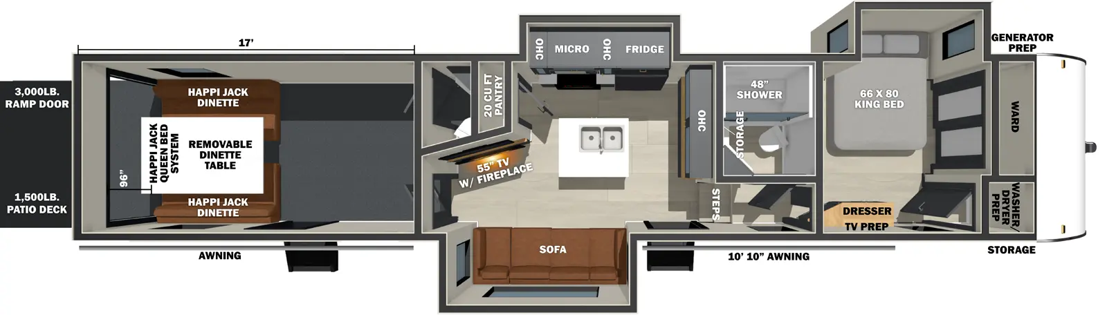 New 2026 Forest River Stealth 4017GX – Giant RV | Downey, CA